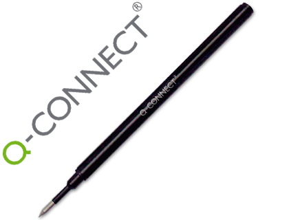 Recambio Q-Connect rotulador roller 0,5 mm. tinta negra